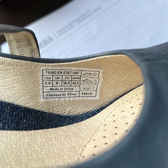 Tsubo Blue Heels with Classic Mary Jane Design - Picture 6 of 7